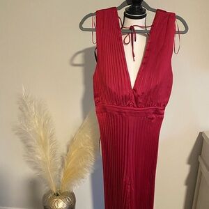 Abercrombie & Fitch Red Jumpsuit
